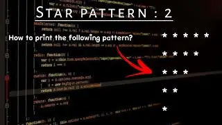 Star Pattern 2 | Printing Pattern in C | C programming tutorial
