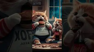 cat got paid #cat #funny #cute #catlover #aiartcats #kitten