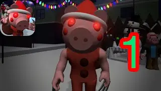 Scary Piggy Santa- Horror Gameplay walkthrough part-1 (iOS, android)