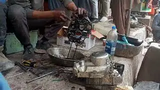 Engine cleaning job