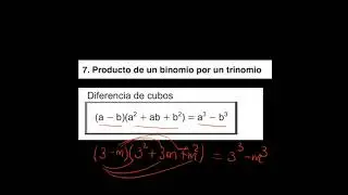 Diferencia de cubos | Producto notable (propiedad)