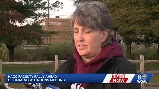 Harrisburg Area Community College faculty rally for contract demands