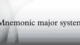 Mnemonic major system