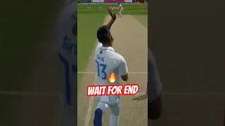 Siraj on fire! 🔥 Flying stumps and pure class in #Cricket24 🏏💥 #Siraj #Bowled #CricketGaming