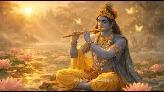 1 Hour LOOP Krishna Flute Music for Meditation, Sleep & Stress Relief | Peaceful Vrindavan Ambience