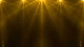 4k golden light effect alpha channel background I spotlight effect on stage for overlay and loop