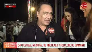 Sergio Galleguillo habla luego de su show - Festival Nacional de Jineteada y Folclore Diamante 2026