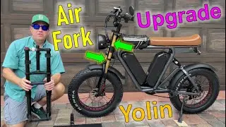 Установка модернизированной вилки Air Fork на электровелосипед Yolin eBike — с двумя или тремя ак...