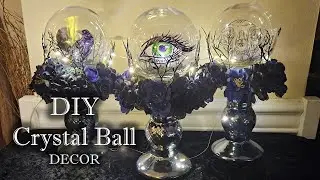 DIY Crystal Ball Decor, All seeing Eye, crystal ball gazing, unique centerpieces