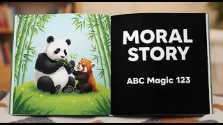 The Sharing Panda 🐼🤝 | Moral Story for Kids | ABC Magic 123