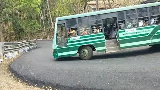 Govt Bus And TATA Lorry Turning 16/20 Hairpin Bend Yercaud Hills Driving Salem 