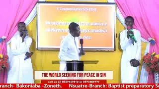 THE WORLD SEEKING FOR PEACE IN SIN