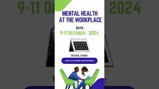 World Mental Health Day! Virtual event from October 9th to 11th |#mentalhealthatwork #shorts
