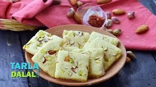 Kesar Pista Biscuits, Eggless Kesar Pista Badam Cookies by Tarla Dalal