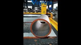 Round duct / Sprial duct of PI duct, cut by VENTECH CNC MACHINE