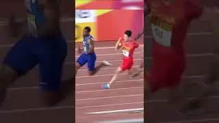 Relay baton exchange in curve | su_bingtian | Sports | Athletics | PT Sir
