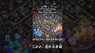 TH18 OP attack strategy, Zap Thrower SWAG GW ability, spells #coc #clashofclans #th18attackstrategy
