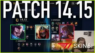 Nemesis reacts to Patch 14.15 Highlights! + T1 WORLDS SKINS 😍