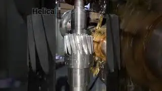 Helical Gear cutting 📌📌📌📌#trending #gear #helicalgear #shorts #song