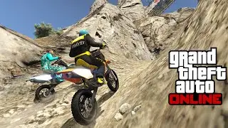 WSPINACZKA MOTOCROSEM PO GÓRZE CHILLIAD | GTA ONLINE z EKIPĄ [JANOWSKY i THE MICHAEL] #10