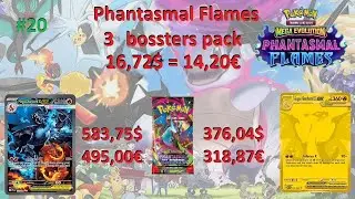 Opening Pokemon Cards 3 Phantasmal Flames booster packs Profit or Loss hunting Pokemon TCG #20