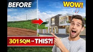 301 SQM LAND &rarr; THIS LUXURY HOUSE?! 😱 | BEFORE & AFTER