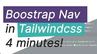Boostrap nav in Tailwindcss