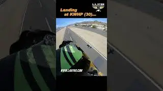 Woodstock (an AR-1 gyroplane) is landing in very strong headwinds at KWHP.