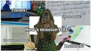 Mission 100 prep update 🌸✨🎋#studentlife #study #youtubeshorts #studywithme #misdaad 