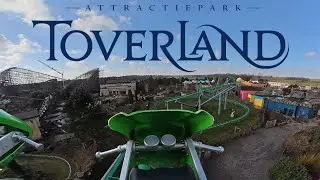 Booster Bike toverland onride | 4k | vekoma Motorbike Coaster