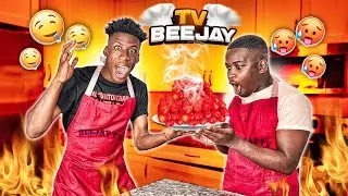 GIANT FLAMIN HOT CHEETOS MOZZARELLA STICKS | COOKING WITH BEEJAYTV