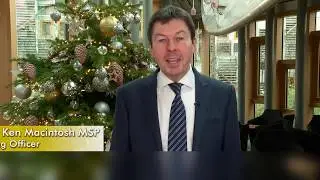 A Christmas message from the Presiding Officer