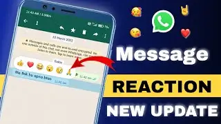 whatsapp emoji 😊 reaction new update ! whatsapp message reaction features .