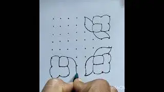 8*8Dots Easy rangoli|festival rangoli|#friday #muggulu 