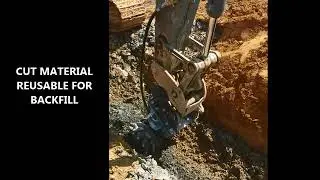 D30 Cutting Limestone Rock - Trenching Application