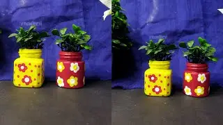 How to design empty bottle with fabric painting 🎨// art on bottel//bottel craft idea 🤔.#craftideas
