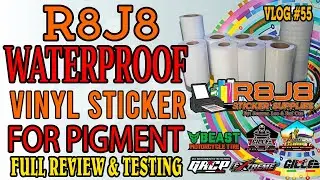 R8J8 WATERPROOF VINYL STICKER FOR PIGMENT | FULL REVIEW & TESTING