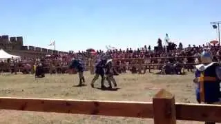 Knight on Knight action! International Medieval Combat Federation World Championships in Spain