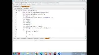 Creating an Application in SalesForce.com using Apex programming Language.