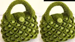 easy crochet bag tutorial in hindi/crosia bag design/crochet purse hindi/woolen bag new design