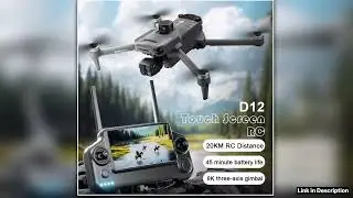 D12 Pro Drone 8K Professional ThreeAxis AntiShake Aerial Photography Aircraft GPS Return Brushless