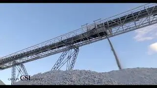 Crushed Marble Discharge Operation, MV CSL Trimnes, Elnesv&aring;gen, Norway