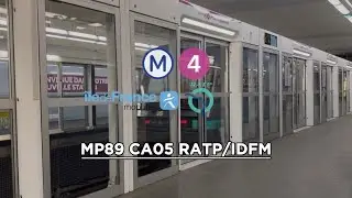 M4 - Transition départ MP89 CA05 RATP/IDFM [ Bagneux - Lucie Aubrac ]