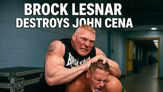 🔥 Brock Lesnar DESTROYS John Cena Backstage | Brutal Fight Scene | WWE 2K25 Epic Moment 🔥