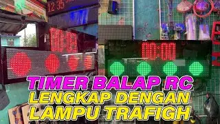 RC RACING TIMER LED DISPLAY WITH 1/8 SCALE FULL COLOR P10 RGB PANEL MODULE BASED ON ARDUINO