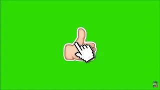 Green screen of YouTube Like, Subscribe and notification