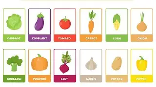 Learning Vegetables - Fun Way to Build Your Child's Vocabulary | Kids Learning | Pre School Learning