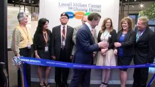 Cutting the Ribbon at the Lowell Milken Center for Unsung Heroes Grand Opening