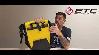 ETC Arid Waterproof Roll Top Pannier Bag, 27L - Yellow