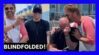Gerard Butler | Gerry's BLINDFOLDED SURPRISE for friend Oliver Trevena on his birthday!
